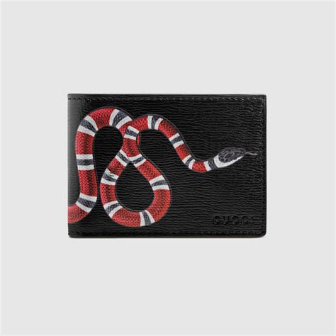 black gucci snake print|gucci snake wallet australia.